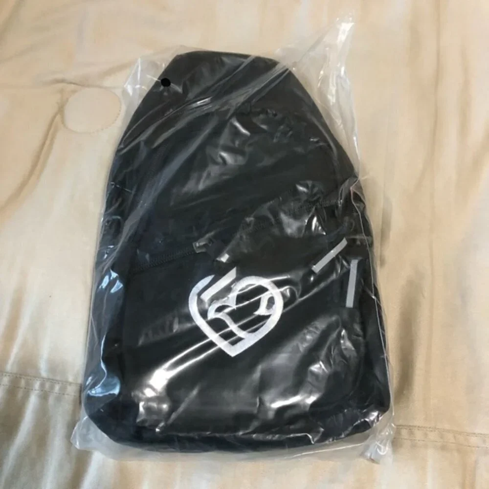 Nebraska Methodist Hospital Black Sling Bag with Heart Dove Design